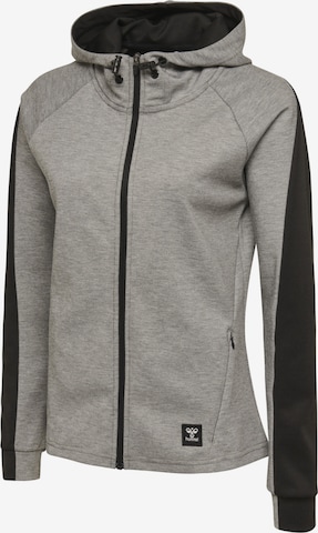 Hummel Athletic Zip-Up Hoodie 'Essi' in Grey