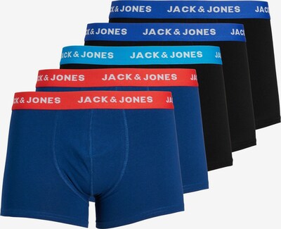 JACK & JONES Boxershorts 'Lee' in de kleur Blauw / Azuur / Vuurrood / Zwart, Productweergave