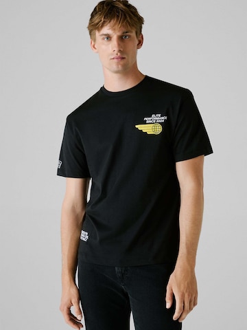 T-Shirt Red Bull Racing x Pepe Jeans en noir : devant