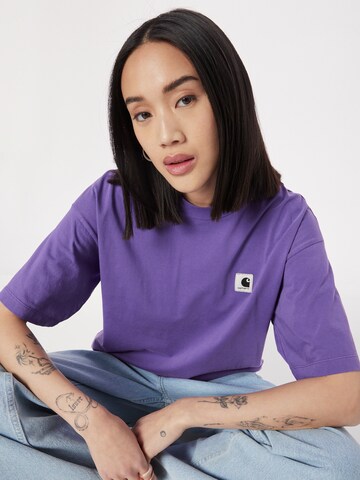 Carhartt WIP Oversized bluse 'Nelson' i brun