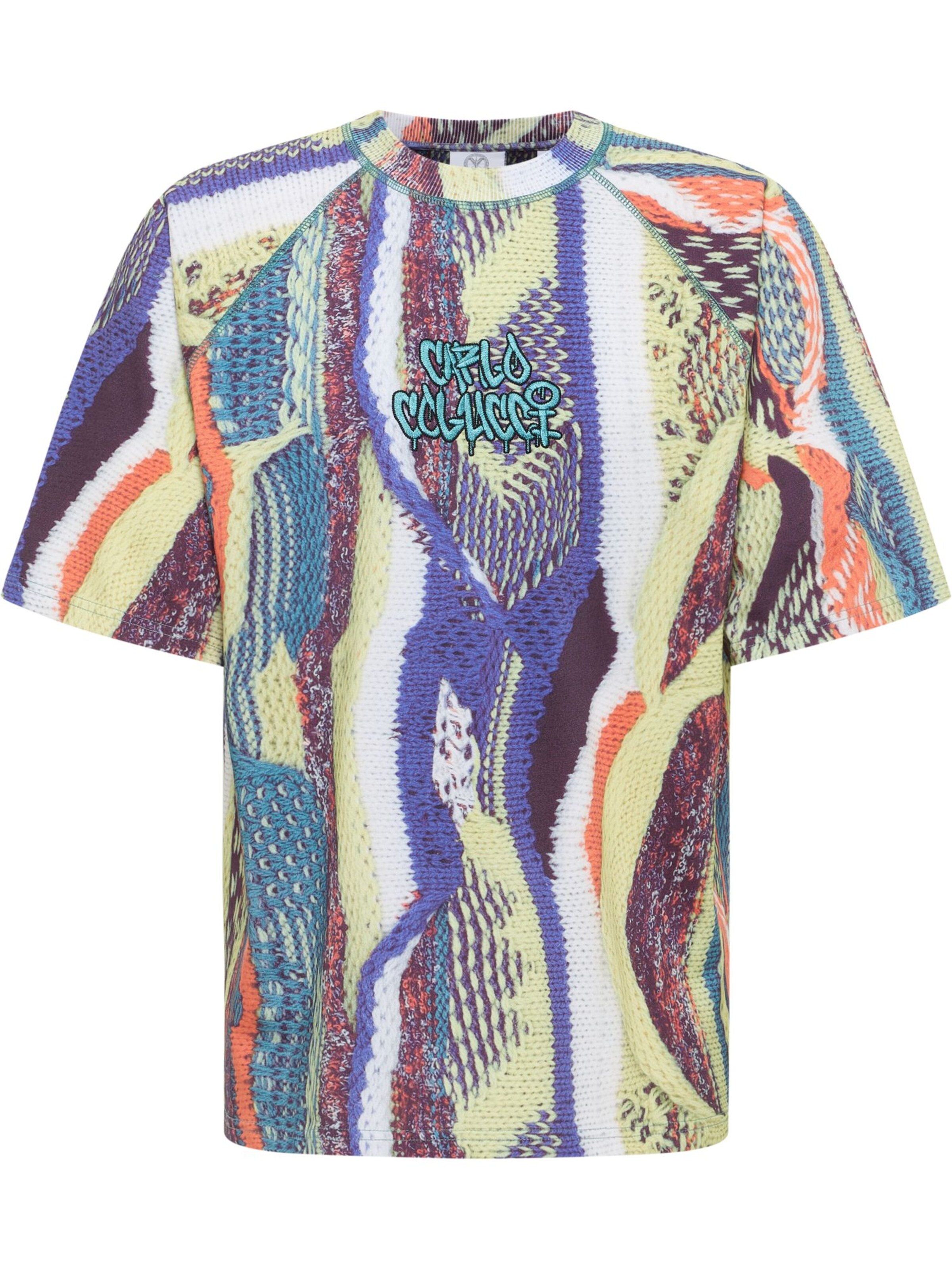 T-Shirt 'Ettori' Carlo Colucci en jaune : devant