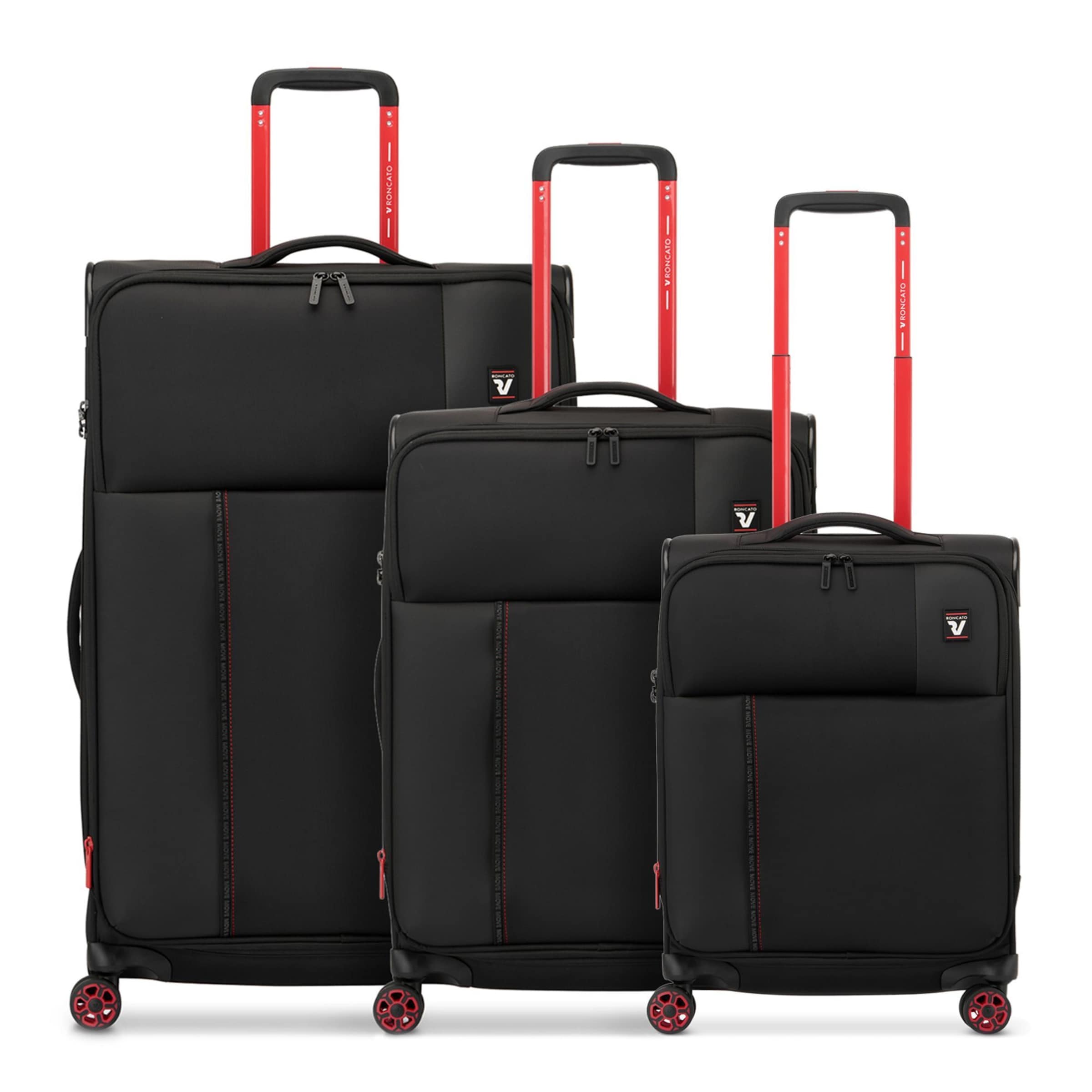Roncato Suitcase Set 'Move' in Black: front