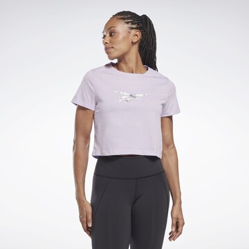 Reebok - Camisa funcionais em roxo: frente