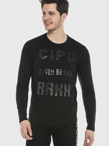 CIPO & BAXX Shirt in Black: front