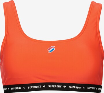 Bustier Hauts de bikini Superdry en orange : devant