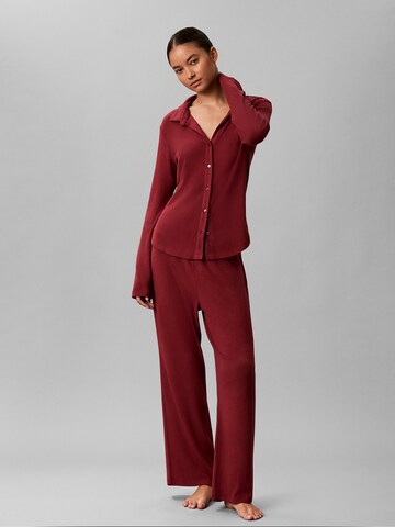 Calvin Klein Pyjama in Rood: voorkant
