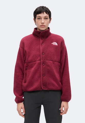 THE NORTH FACE Λειτουργική ζακέτα φλις 'CRAGMONT' σε κόκκινο: μπροστά