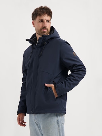 Travelin Winterjas 'Krist ' in Blauw: voorkant