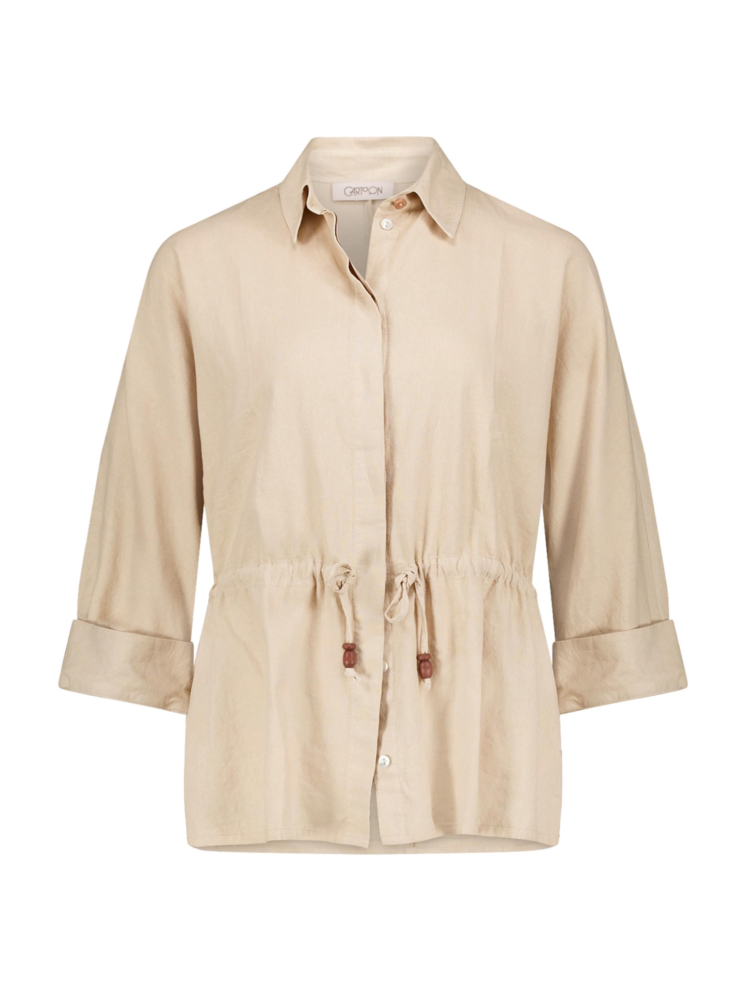 Cartoon Between-Season Jacket in Beige: front