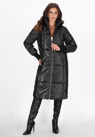 faina - Abrigo de invierno en negro: frente