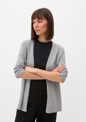 Cardigan s.Oliver en gris : devant