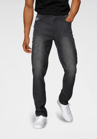 H.I.S Regular Jeans in Black: front