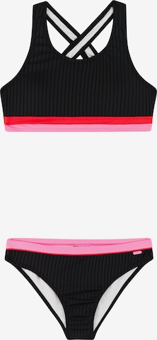 PROTEST Bikini 'PRTYvette JR' in Schwarz: Vorderseite