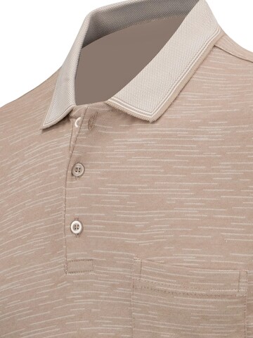 Cizgi Triko Shirt in Beige