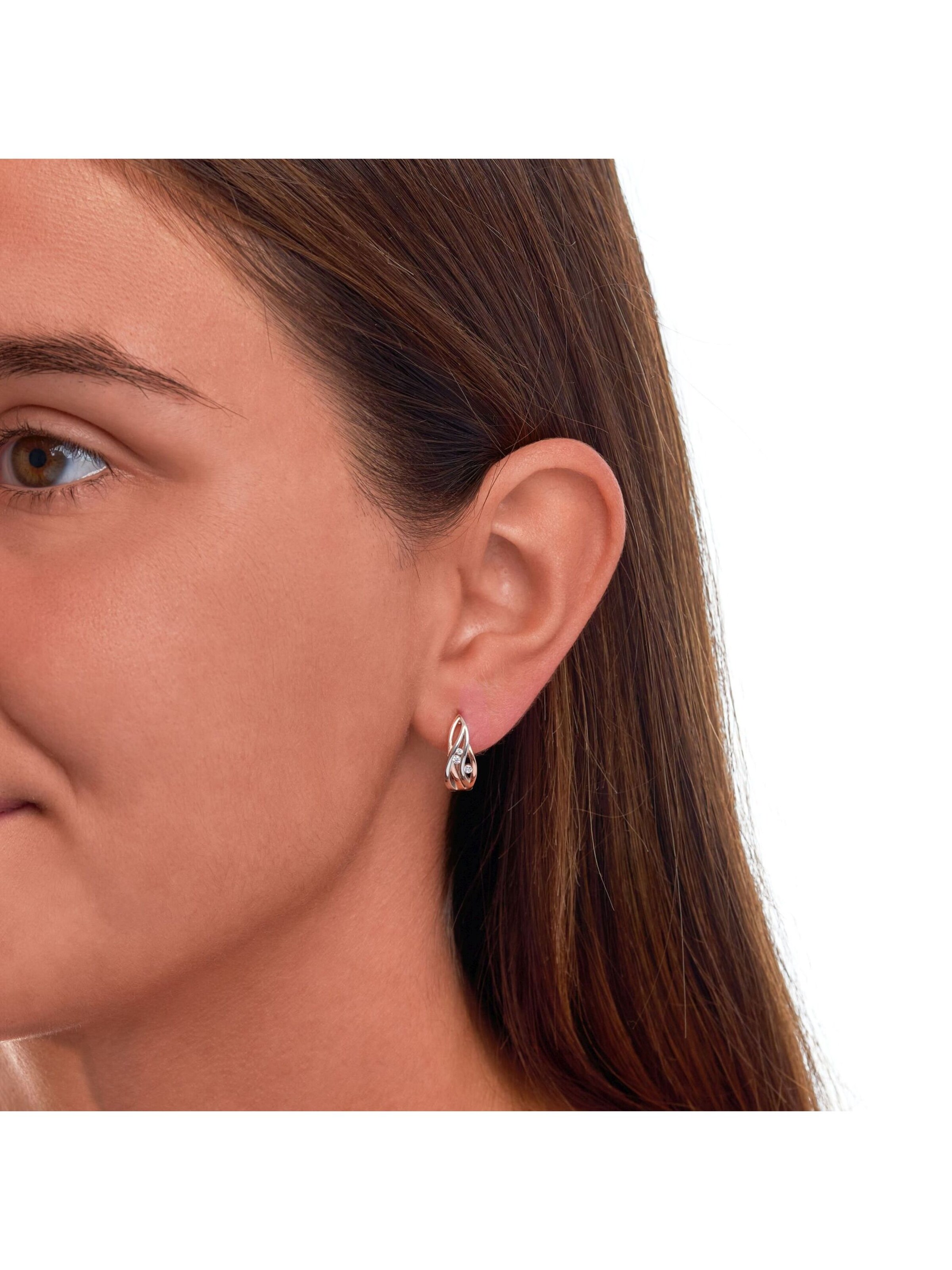 Boucles d'oreilles Zeeme en mélange de couleurs : devant