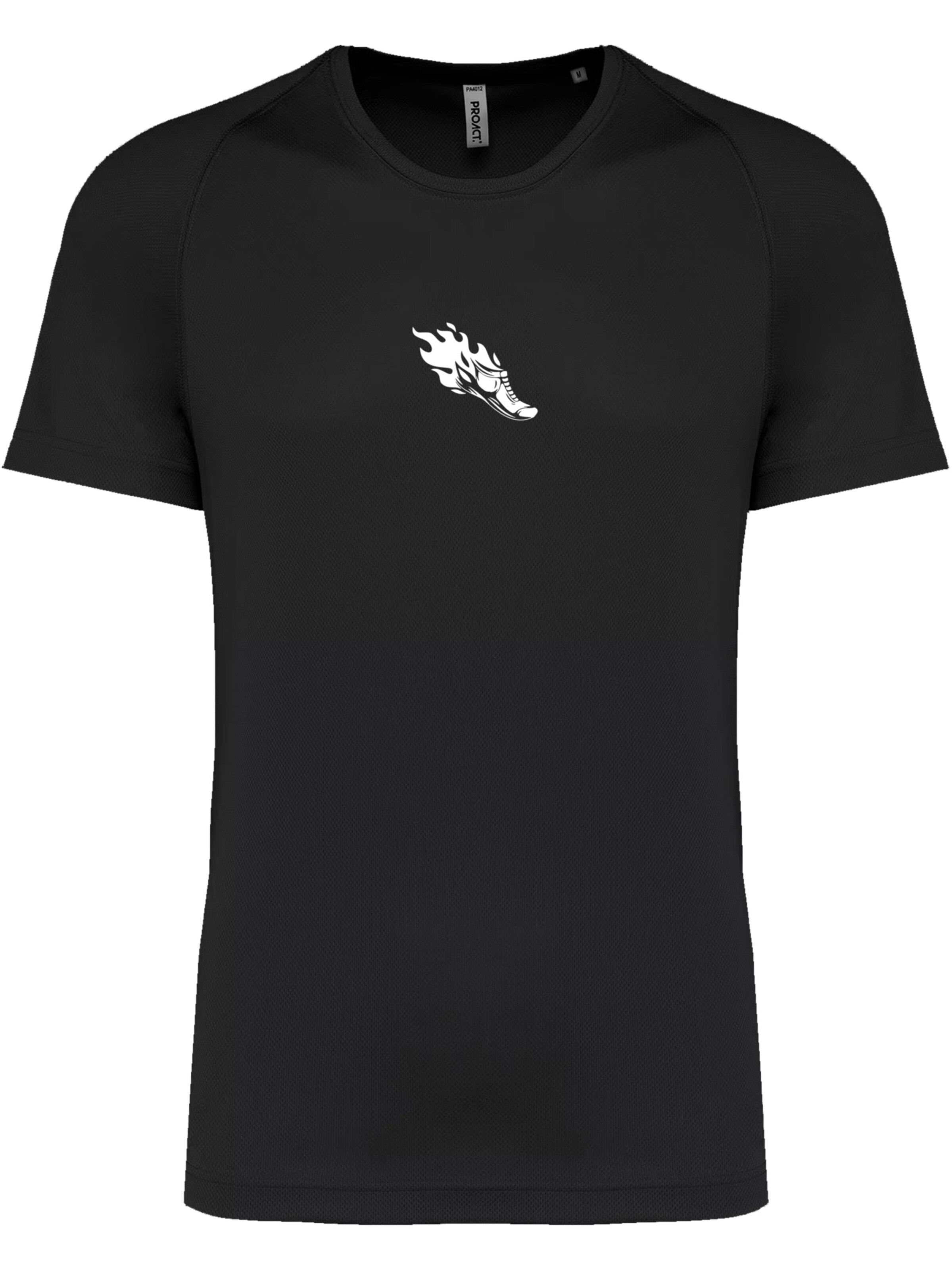 F4NT4STIC T-shirt 'Sports Running Shoe' en noir / blanc, Vue avec produit
