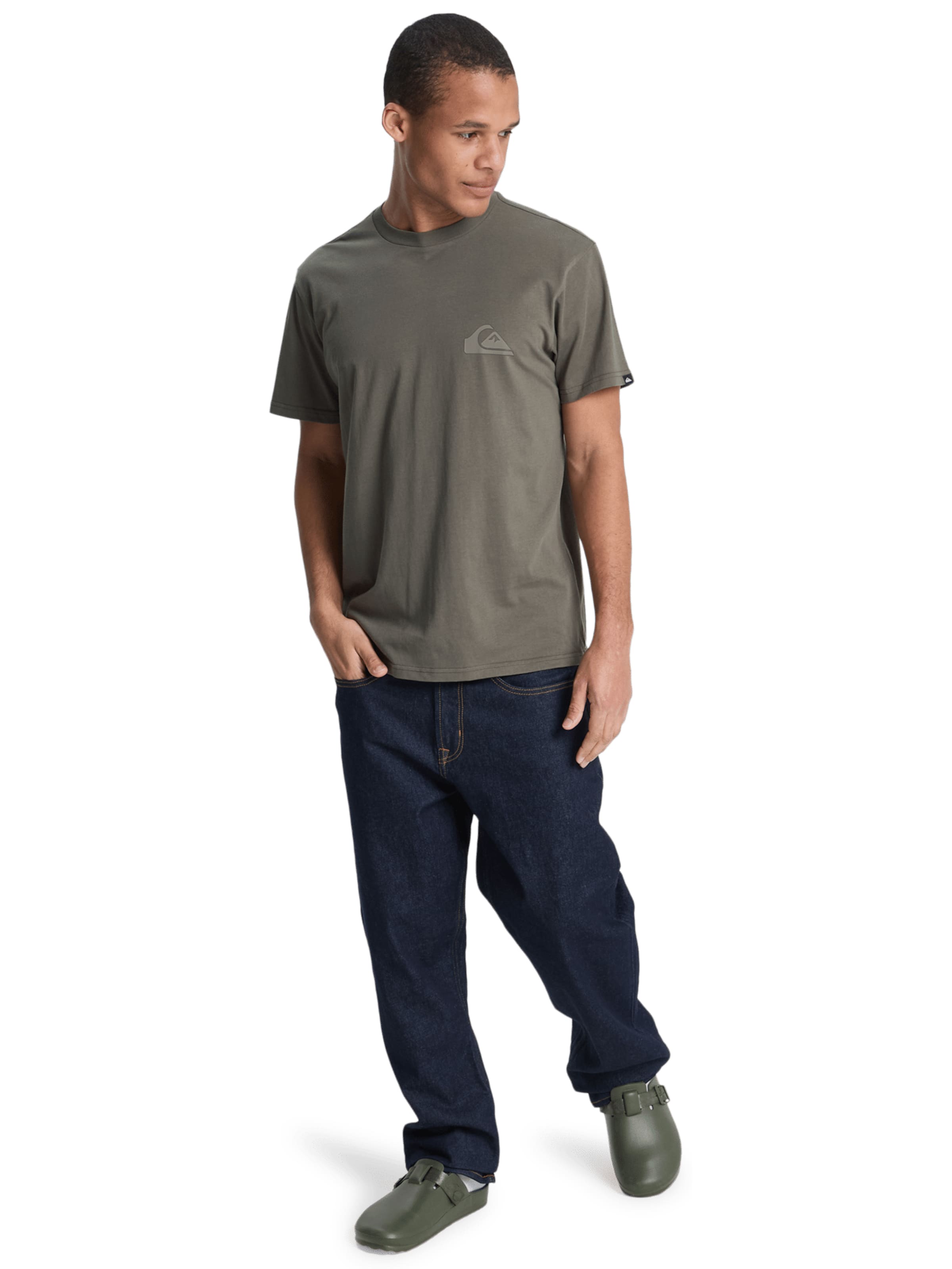 QUIKSILVER T-Shirt 'Ev' in Grün