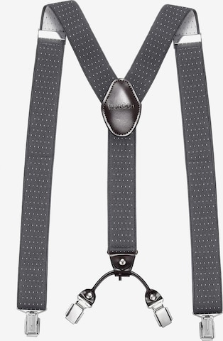 DonDon Suspenders in Grey: front