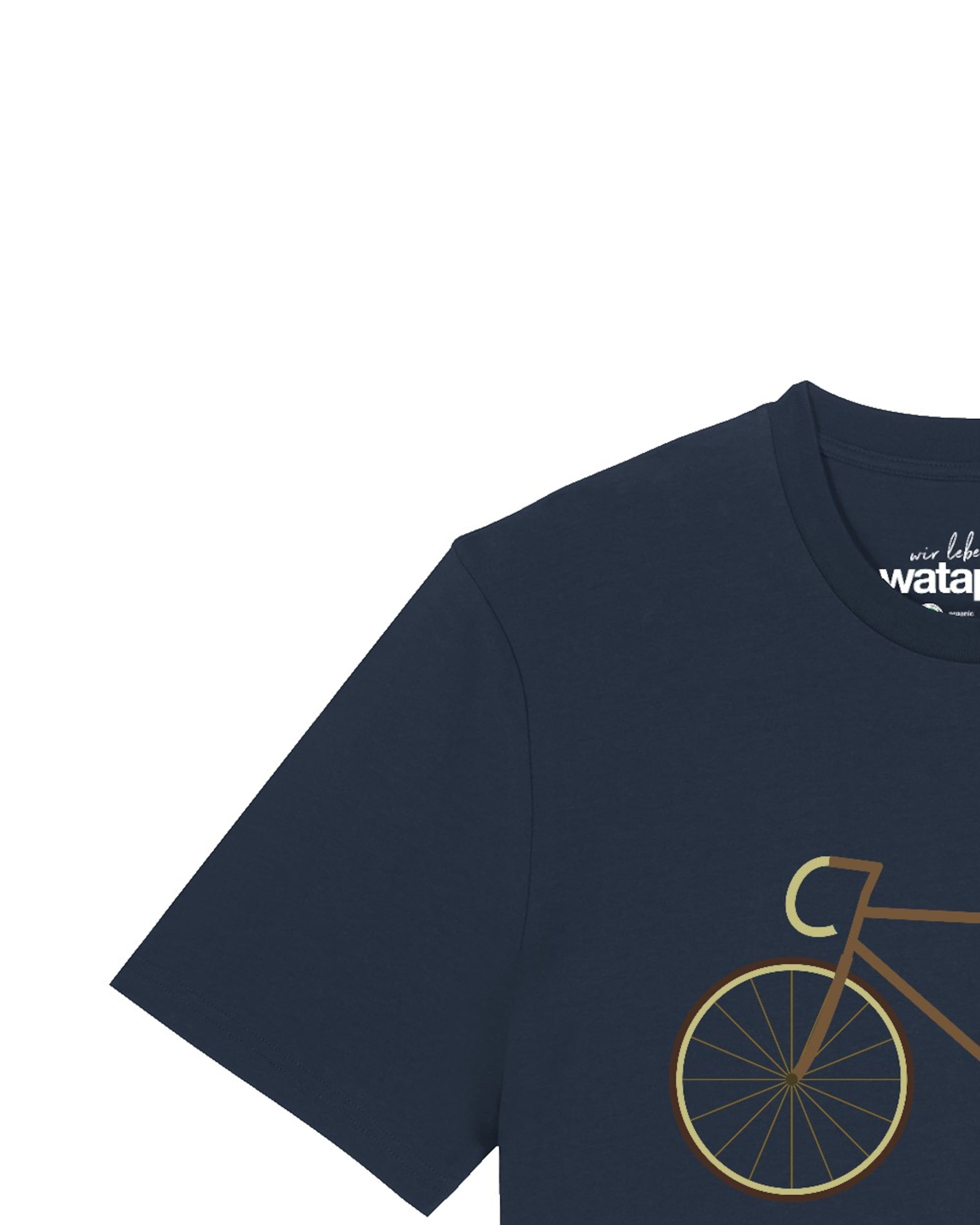 T-Shirt 'Fahrrad' Watapparel en bleu