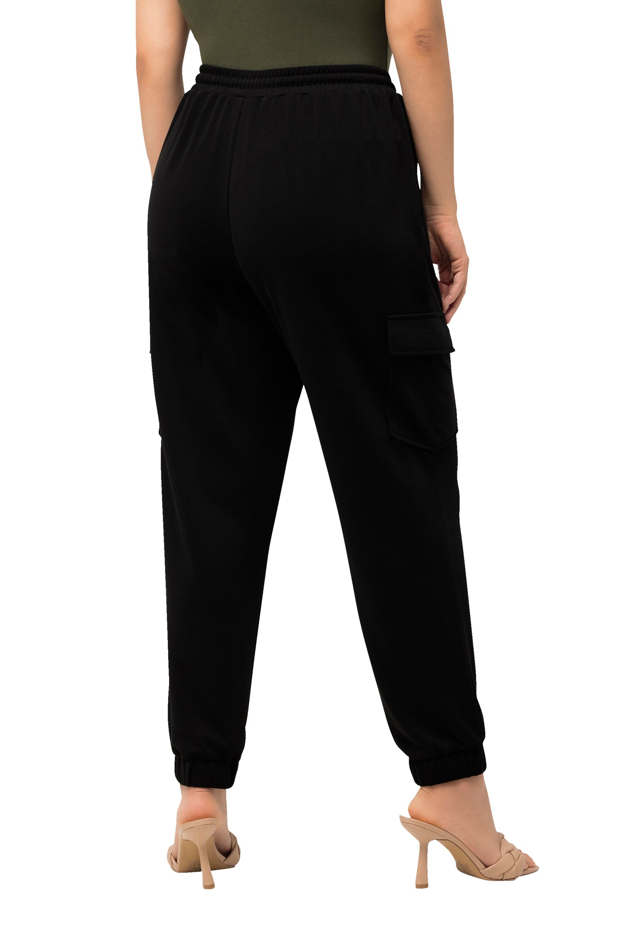 Ulla Popken Loosefit Broek in Zwart