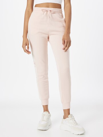 Champion Authentic Athletic Apparel Tapered Broek in Roze: voorkant