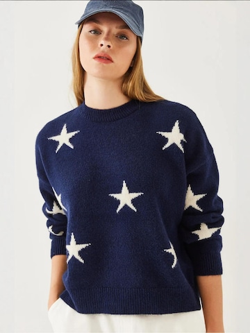 Bianco Lucci Pulover 'Pullover' | modra barva