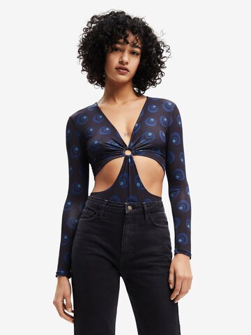 Desigual Shirt body 'Butzy' in Blauw: voorkant