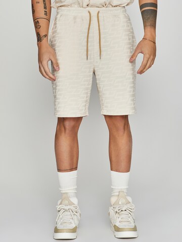 SikSilk Loosefit Broek in Beige: voorkant