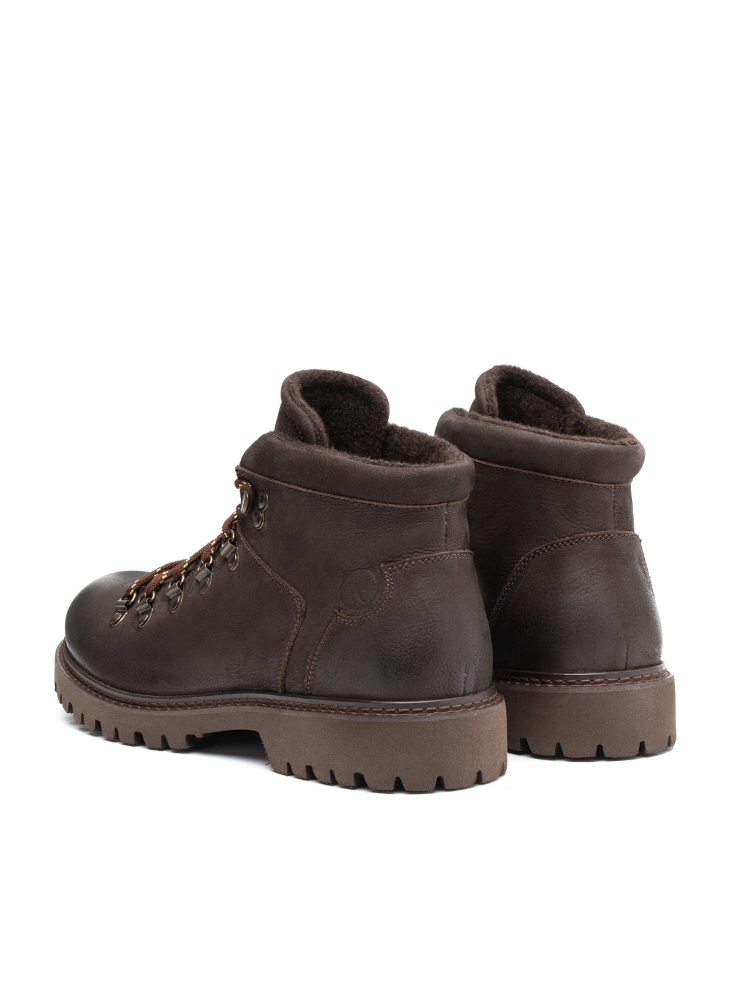 RYŁKO Lace-Up Boots in Brown