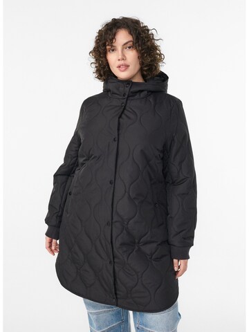 Zizzi Зимняя куртка в Черный: спереди