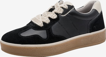 Baskets basses Tamaris en noir : devant