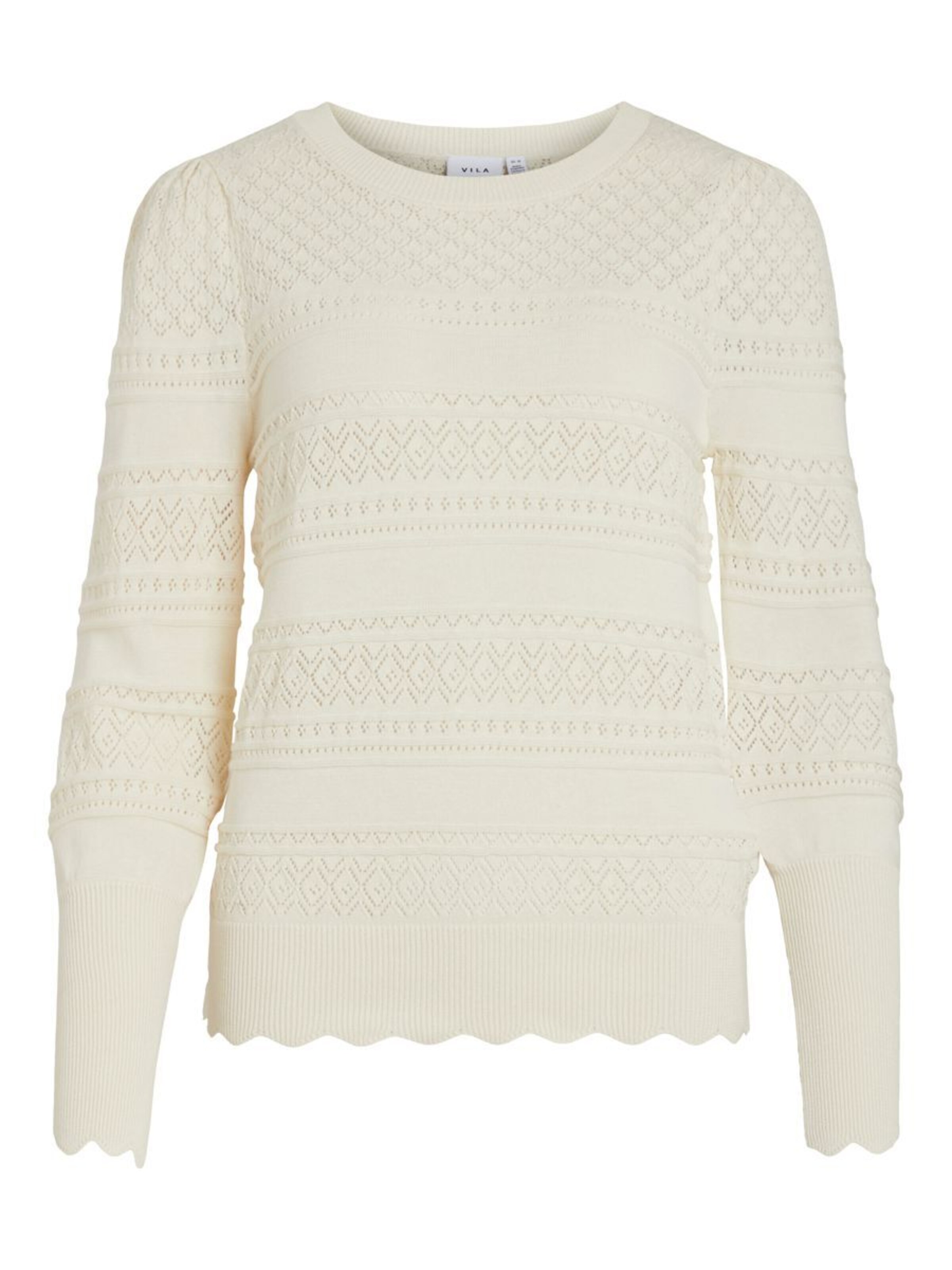 Frauen Große Größen VILA Pullover in Naturweiß - QG61942 Frauen Große Größen VILA Pullover in Naturweiß - QG61942