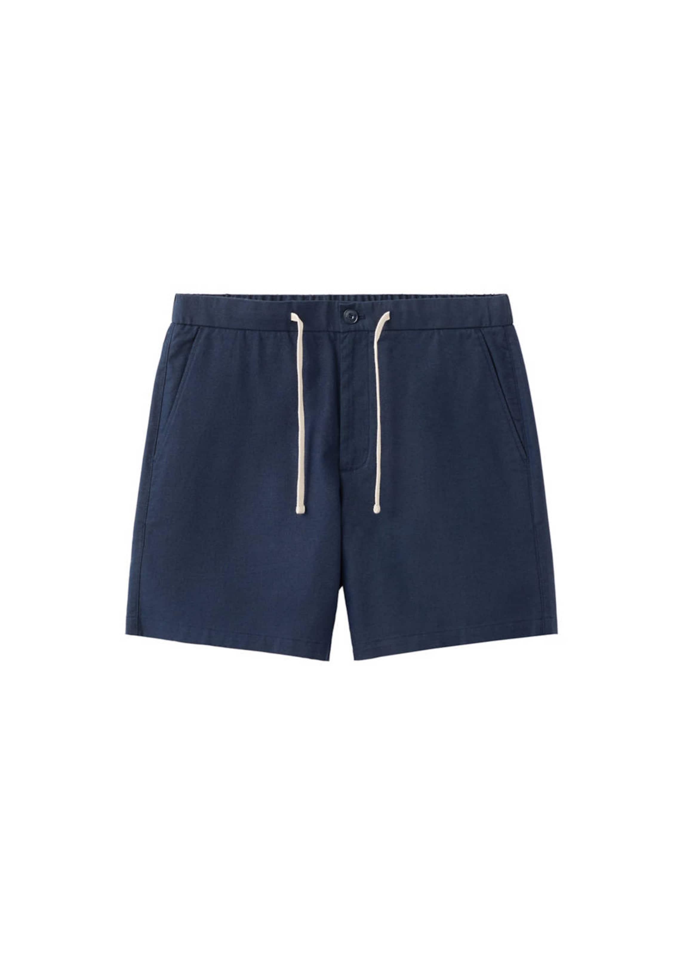 MANGO MAN Regular Chino Pants 'Rey' in Blue: front