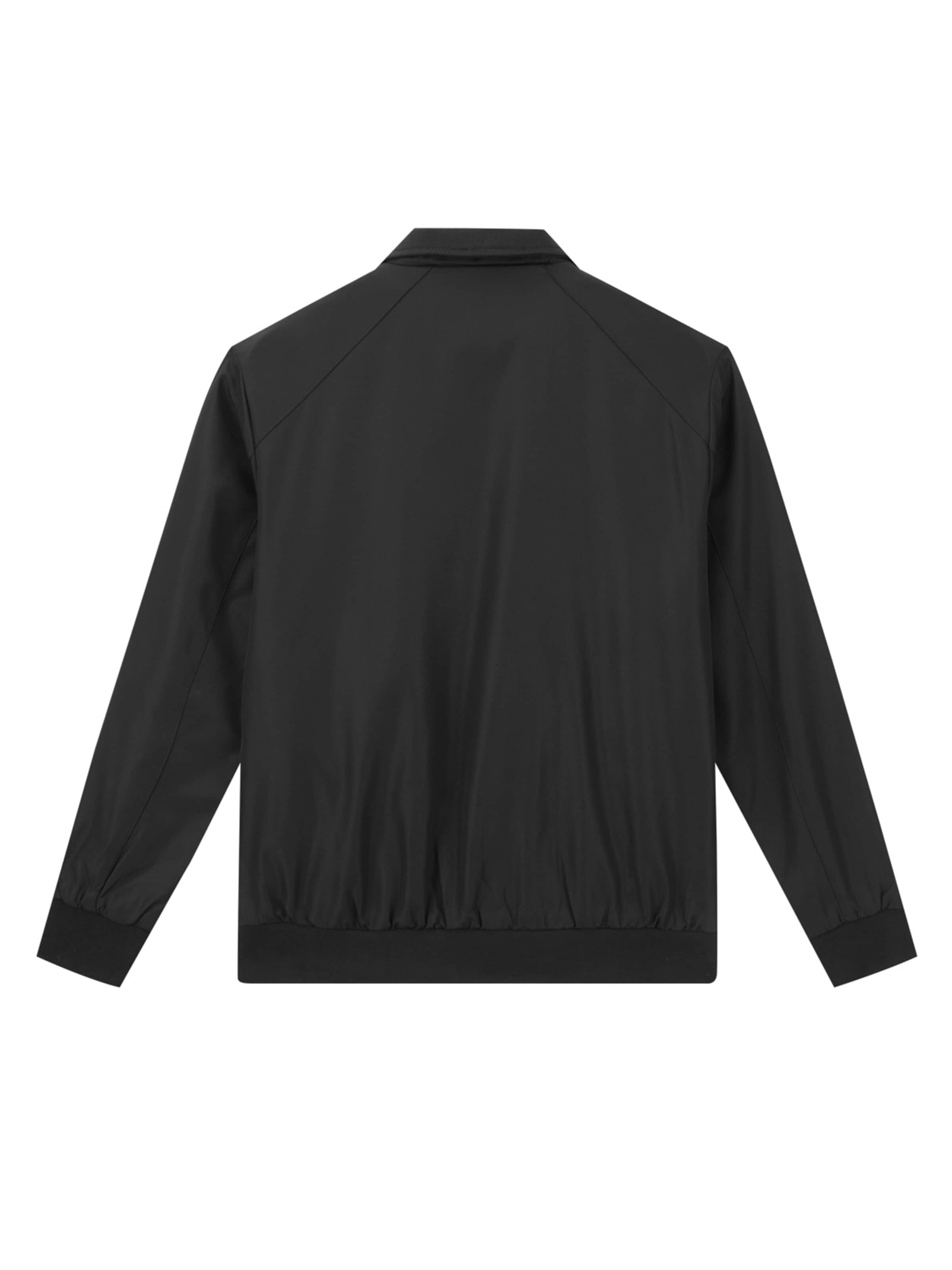 YOUTHUP Between-Season Jacket 'Stehkragen' in Black