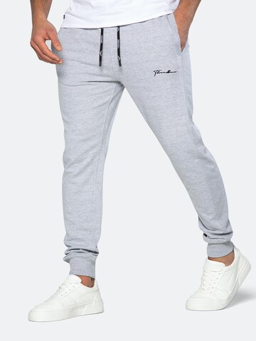 Effilé Pantalon 'Ferry' Threadbare en gris : devant