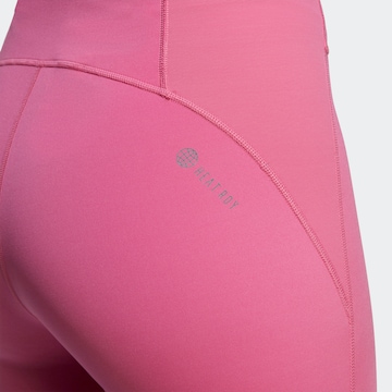 ADIDAS PERFORMANCE Skinny Športne hlače 'Tailored Hiit' | roza barva