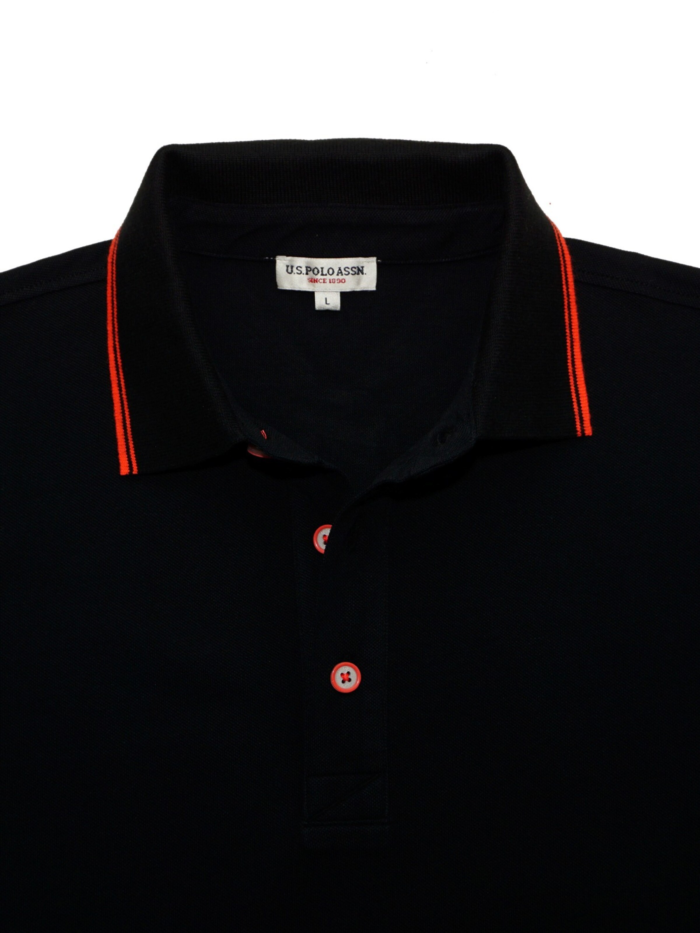 U.S. POLO ASSN. Poloshirt 'Bust' in Schwarz