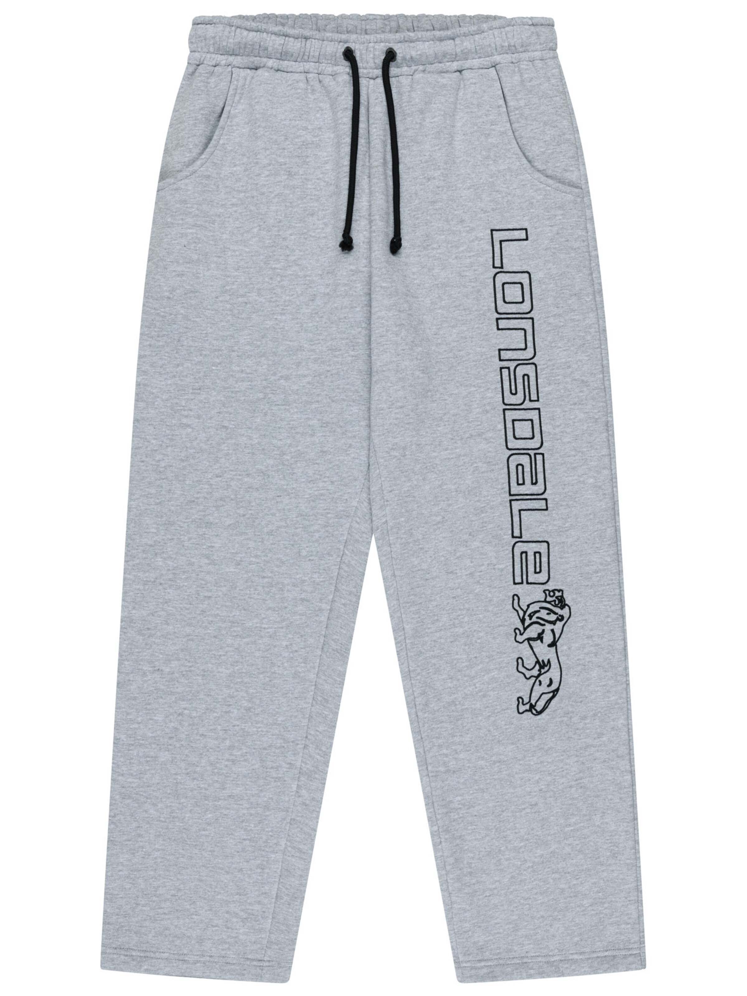 LONSDALE Hlače 'Stonesfield' | siva barva: sprednja stran