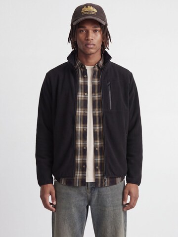 JACK & JONES Fleecejacke in Schwarz: Vorderseite