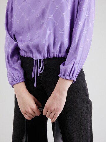 HUGO - Camisa 'Ciosa-1' em roxo