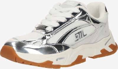 Sneaker low 'Peak-E' STEVE MADDEN pe argintiu / alb, Vizualizare produs