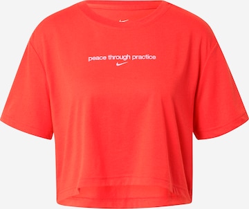 raudona NIKE Sportiniai marškinėliai: priekis
