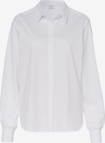 DESOTO Elegante Bluse, bügelfrei in Weiß: Vorderseite