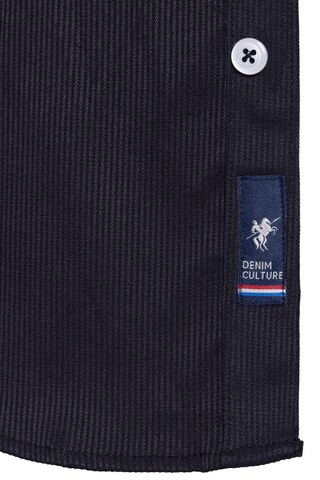 DENIM CULTURE Средняя посадка Рубашка 'Roman' в Черный
