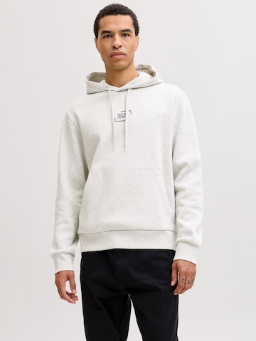 JACK & JONES Sweatshirt 'JJECORP' i hvid: forside