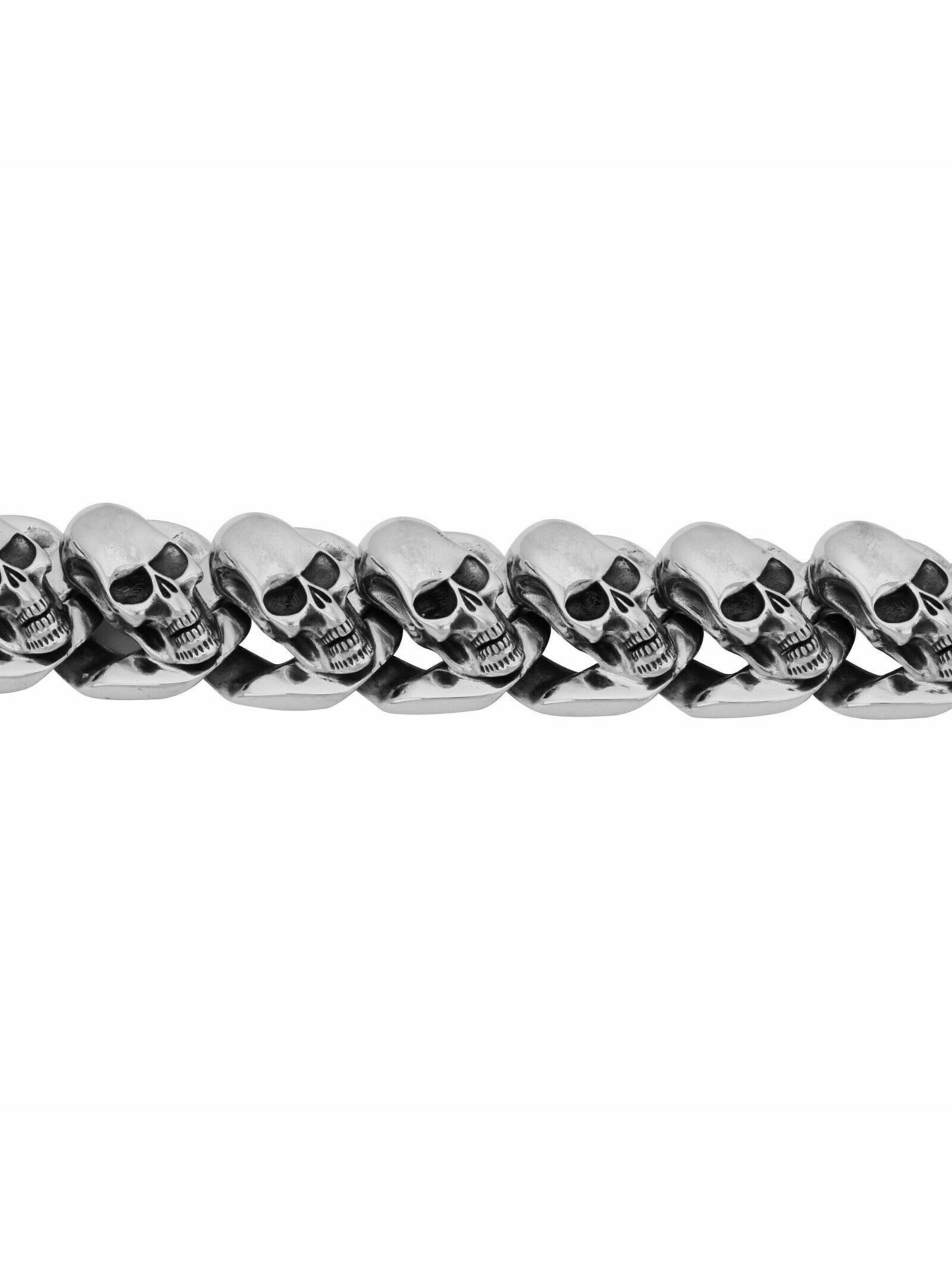 Tony Fein Armband 'Totenköpfe'‌‌‌ in Silber