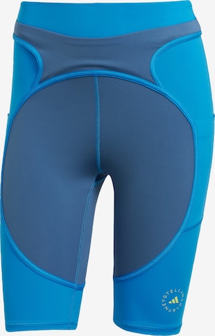 mėlyna ADIDAS BY STELLA MCCARTNEY Siauras Sportinės kelnės 'Two-tone Bike': priekis