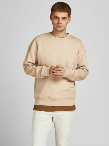 JACK & JONES Sweatshirt 'Star' i beige