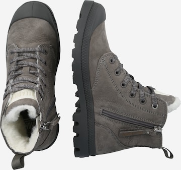 Palladium Lace-Up Ankle Boots 'Pampa' in Grey