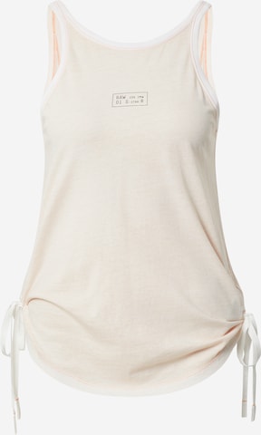 G-Star RAW - Top en beige: frente